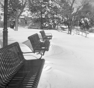 Seats in the snow